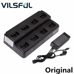 MC-199 Slot Type Eight Way Multi-Unit Rapid Charger for 2G/3G/4G Inrico T529 T199 T529A Dual Band Walkie Talkie