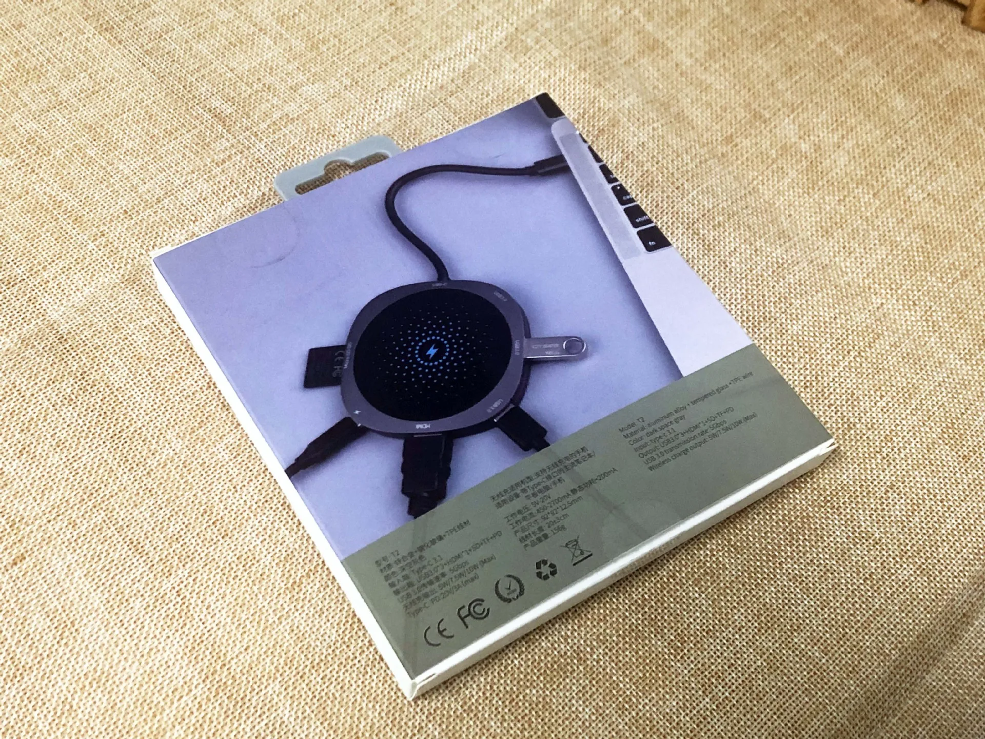 7 в 1 USB C концентратор USB 3,0 концентратор HDMI адаптер QI Беспроводное зарядное устройство USB разветвитель для MacBook Pro аксессуары 7 портов Тип USB-C концентратор