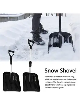 

Snow Shovel Portable Retractable Snow Removal Shovel with Adjustable Aluminum Handle for Winter Car Driveway Camping and Outdoor