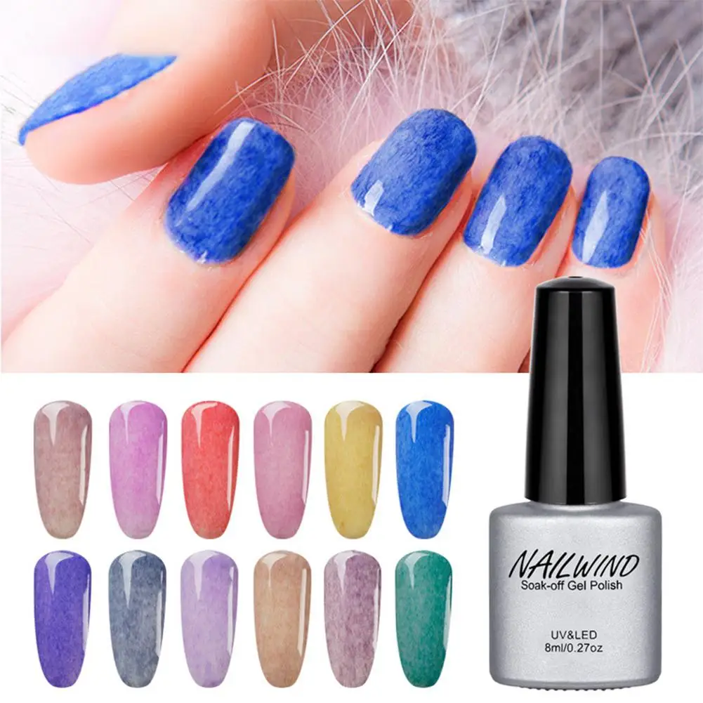

8ml Nail Polish Non-Toxic Quick Drying Nail Lacquers for Girls Faux Fur Series UV/LED Lamp