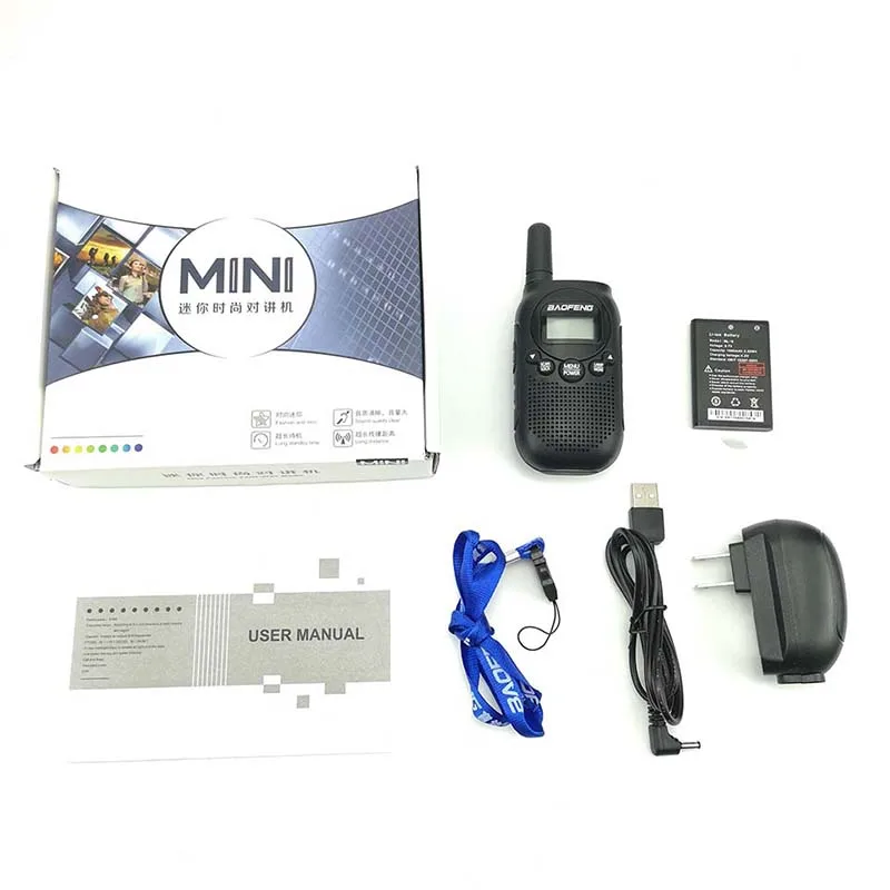 5 шт. Новинка Baofeng BF-T6 мини рация детская игрушка 0,5 Вт 16CH FRS для Baofeng UV-5R CB портативный радио сканер BFT6 трансивер