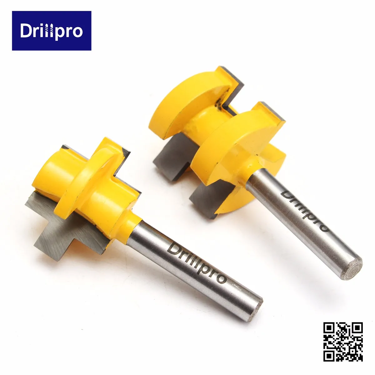 Drillpro 2 шт. фрезы 1/" квадратный зуб шип нож пластина резак огромный коронка Язык и паз фрезы формование древесины инструмент