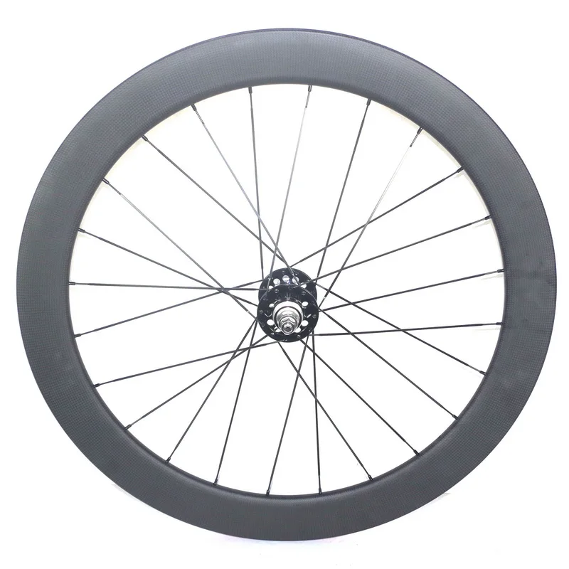 Clearance 700c Carbon track wheels fixed gear carbon wheelset 60mm clincher single speed bike wheels fixie carbon wheelset 3