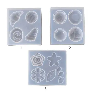 

DIY Crystal Epoxy Resin Mold Earrings Handmade Making Pendant Dessert Mirror Silicone Mold For Resin