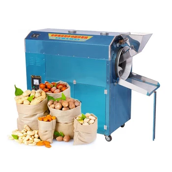 Best OC-25G-2 Gas Heating Timer Nut Seeds Peanut Roasting Machine For Sale