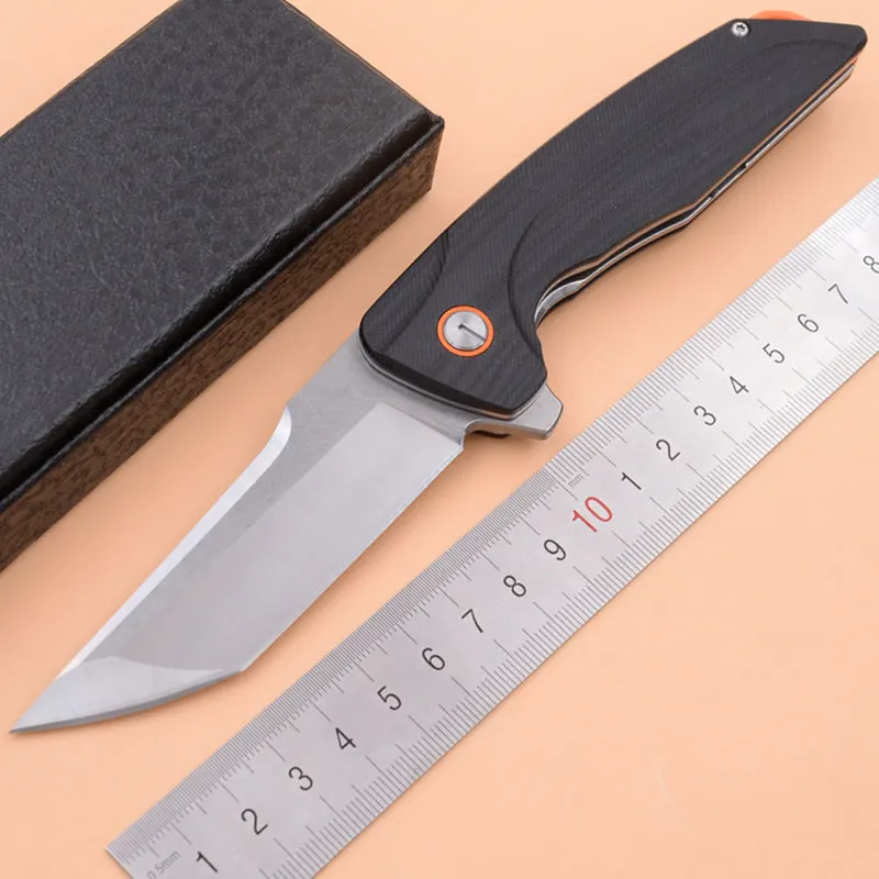 

Eafengrow Made Small Hokkido ball bearing D 2 blade G10 handle camping hunting outdoor Survival EDC Tool Utility folding knife