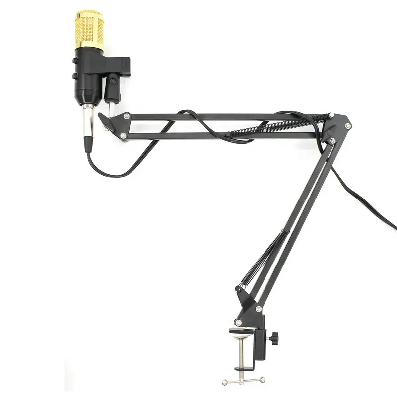 Black gold B Bm 800 Модернизированный bm 900 Mikrofon Профессиональный Студийный конденсаторный микрофон для записи компьютера/ноутбука/ПК - Цвет: Black gold B