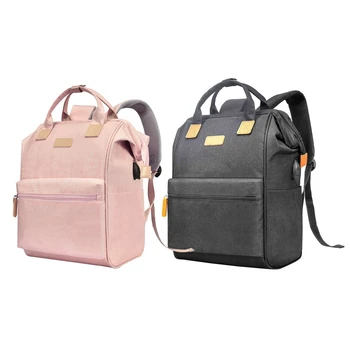 

Laptop Backpack Wide Open College Rucksack Water Resistant Business Travel Backpack Multipurpose Casual Daypack with USB Chargin