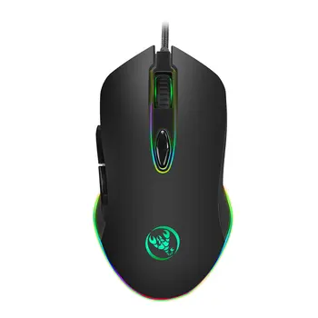 

USB Wired 6 Buttons 4800 DPI Gaming Mouse LED Backlit RGB Optical Mouse Gamer Desktop Computer Laptop Mice