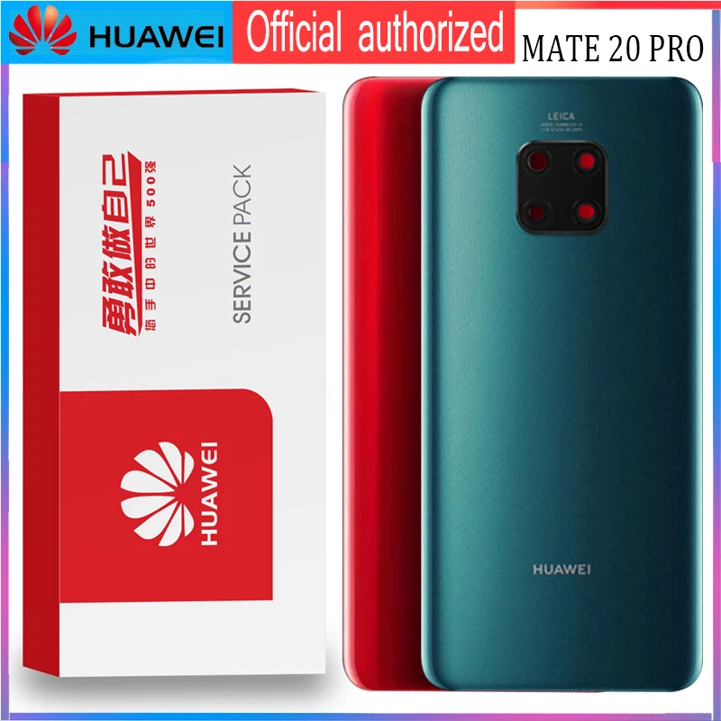 Задний корпус Замена для huawei mate 20 Pro задняя крышка батарея стекло с объективом камеры клейкая наклейка