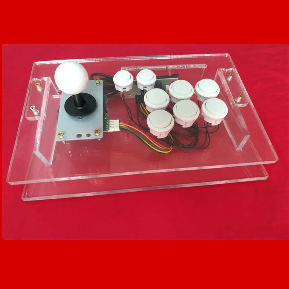  Arcade Joystick Arcylic transparent USB Fighting Stick Gaming Controller Gamepad Video Game For PC 