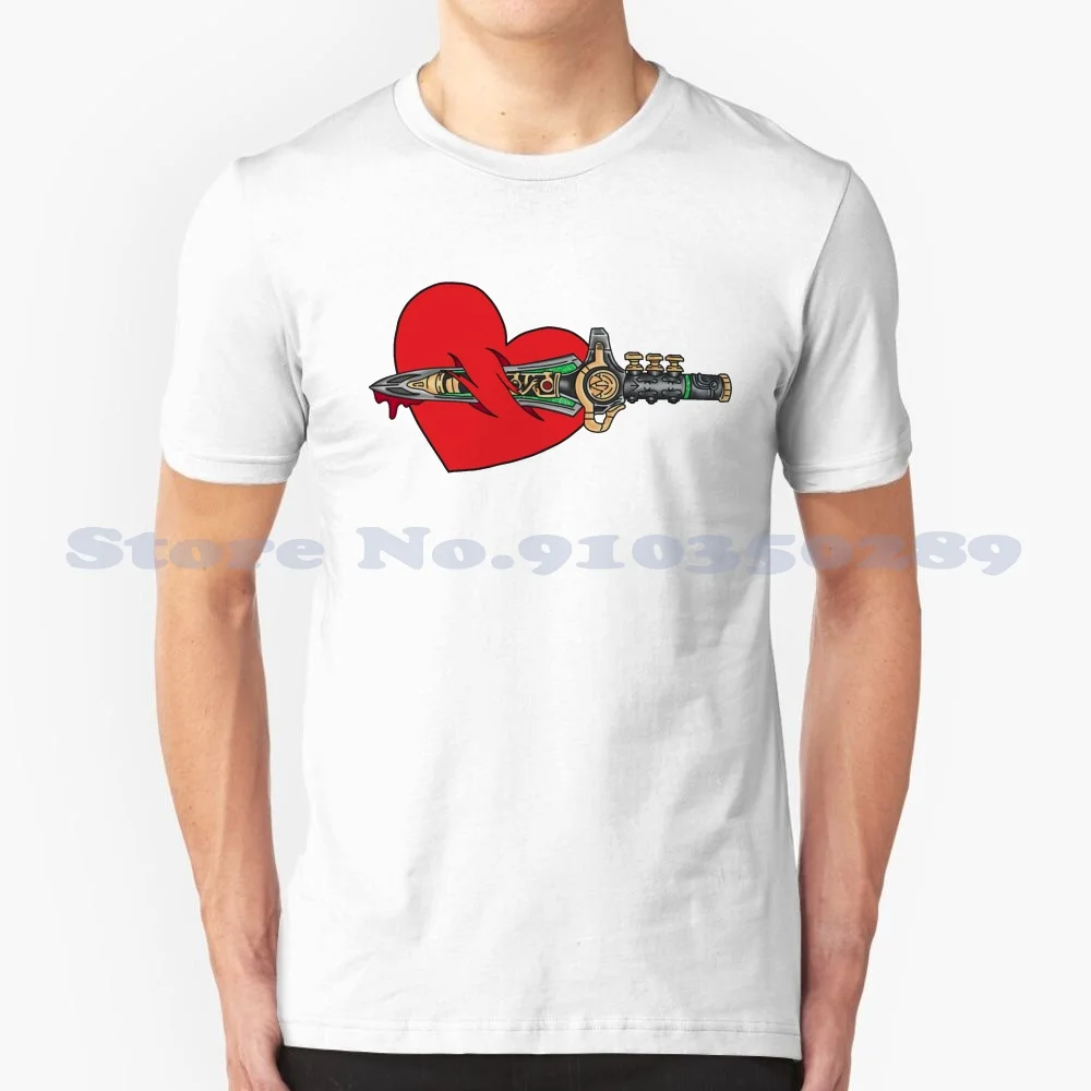 Green Ranger Custom Funny Vendita Calda Tshirt Power Dagger Green Ranger Go Go Tattoo Esque Heart