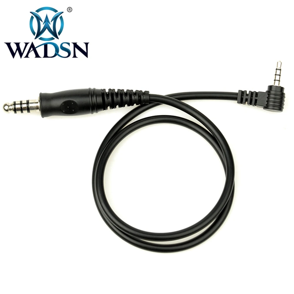 WADSN PTT электронный провод для тактической гарнитуры радио Softail PTT-To-Walkie talkie Plug наружные охотничьи наушники аксессуар WZ124