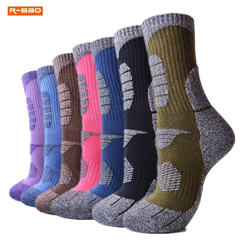 2021 New Winter Mid-tube Thick Sports Socks Mens L Woman M Towel Bottom Alaska Ski Mountaineering Hiking |
