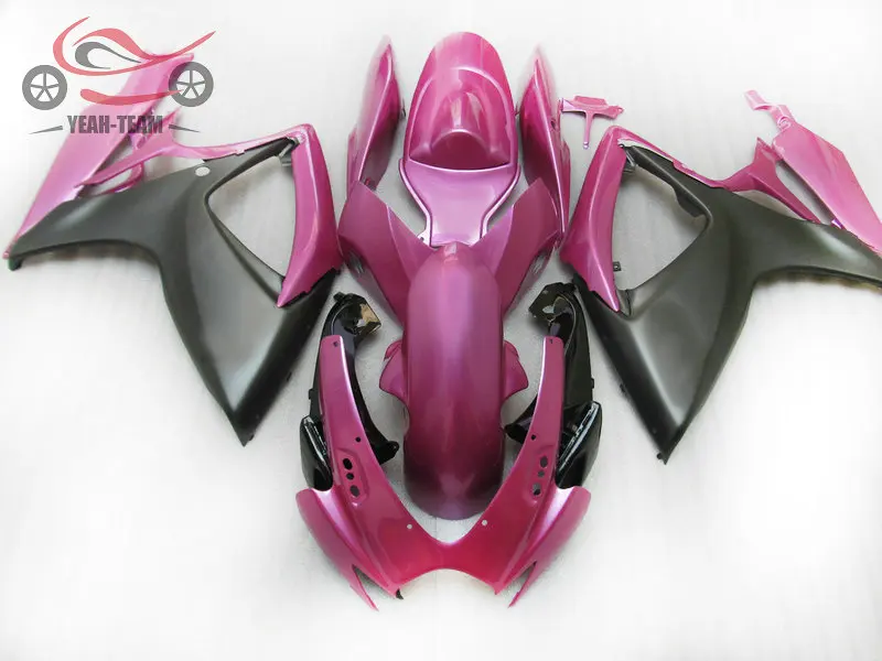 High quality Injection mold fairing for SUZUKI GSXR750 600 2006 2007 purple black ABS fairings bodywork GSX R600 R750 06 07 | Автомобили и