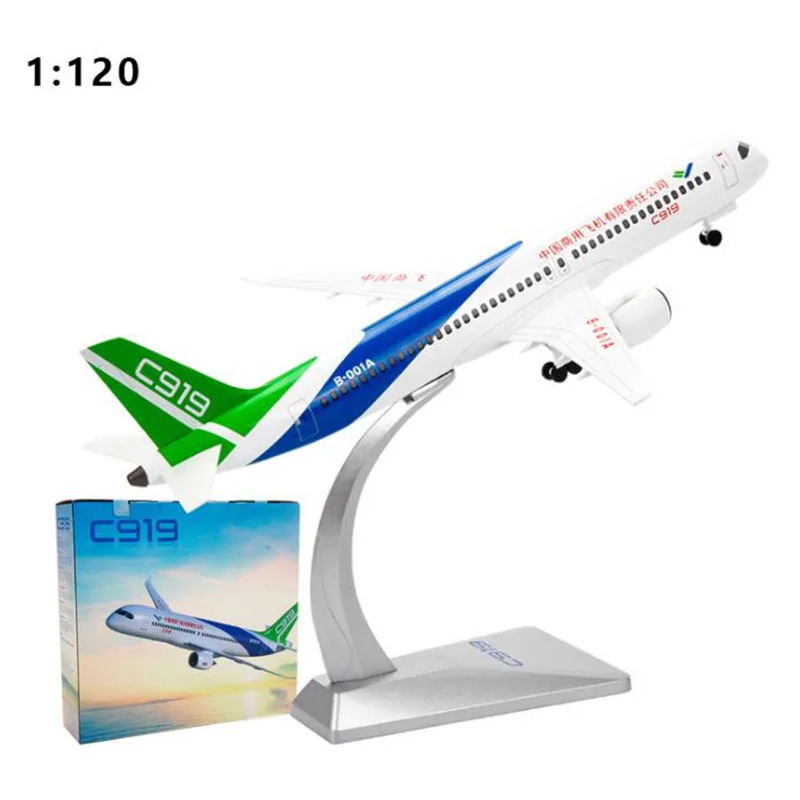 32 см 1:120 COMAC C919 модель Air China airlines W база шасси металлический сплав литья под давлением самолет коллекционная игрушка украшения