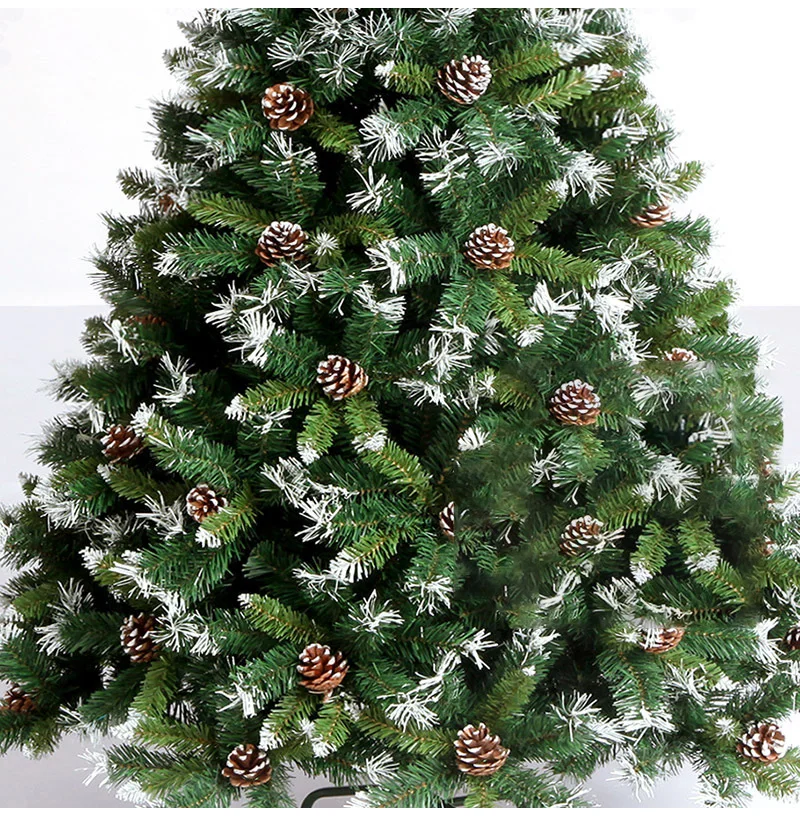 Роскошная зашифрованная Рождественская елка из ПВХ, имитация сосны для украшения дома, аксессуары, рождественские украшения, елочные вечерние украшения