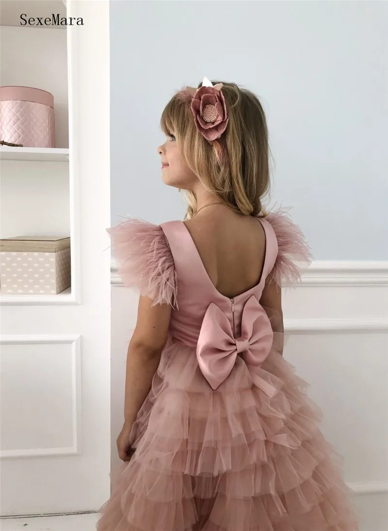 dust-pink-tiered-flower-girl-dresses-for-wedding-feather-cap-sleeves-toddler-pageant-gowns-floor-length-tulle-kids-prom-dress (6)