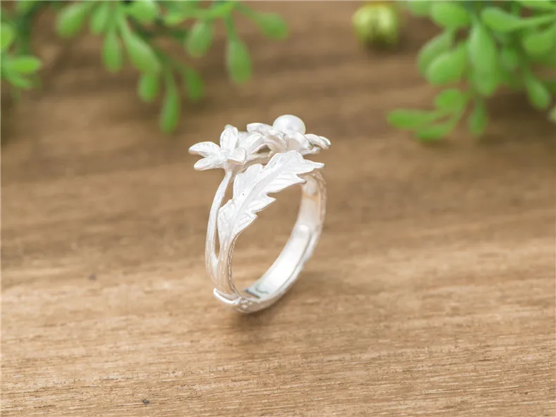 925 Серебряное кольцо корейское женское открывающееся кольцо