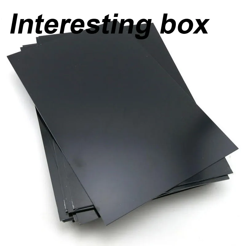 Tablero de transformación de plástico ABS, negro, materiales para modelismo, bricolaje, accesorios para modelos de construcción