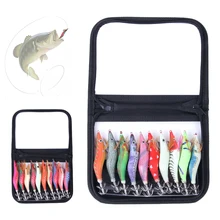 10 шт./компл. из деревянная креветка Карп Рыболовная Приманка 3,0#-2,5# крюк древесные креветки-кальмары приспособление море искусственная наживка для рыбалки приманки