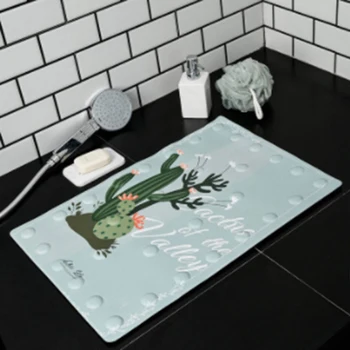 

Bathroom Anti Slip Mat Bathroom Mat Creative Bathroom Shower Mat Suction Cup Water Mat Nordic Style Non-slip Mat