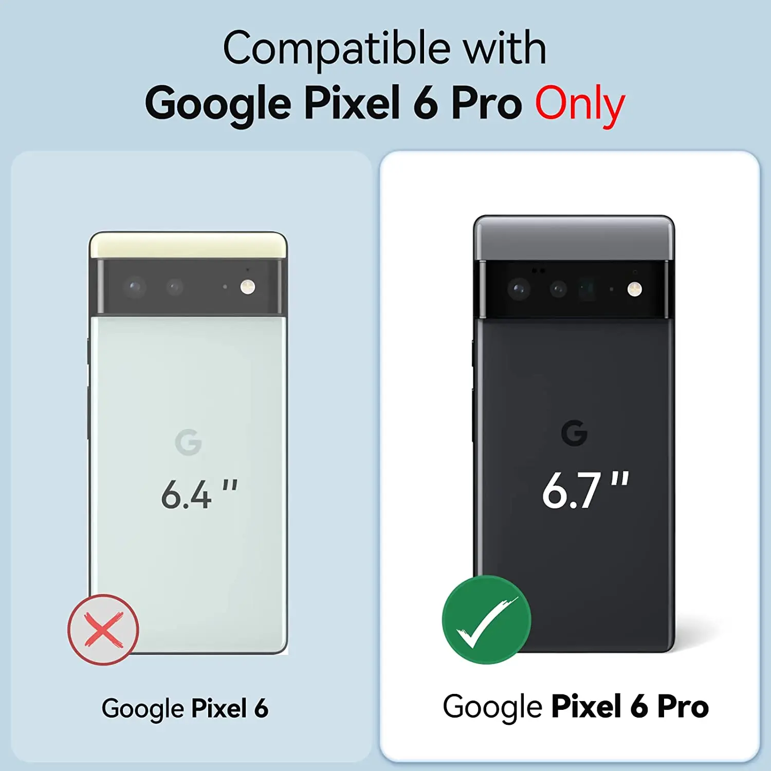 NEWDERY 배터리 케이스 Google Pixel 6 Pro , 10000mAh 충전 전화 케이스, Google Pixel 6 Pro 6.7 인치 용