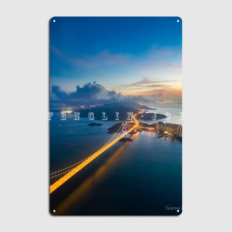 

Tsing Ma мост металлический знак кинотеатр гараж роспись печать декор стен оловянный знак плакаты