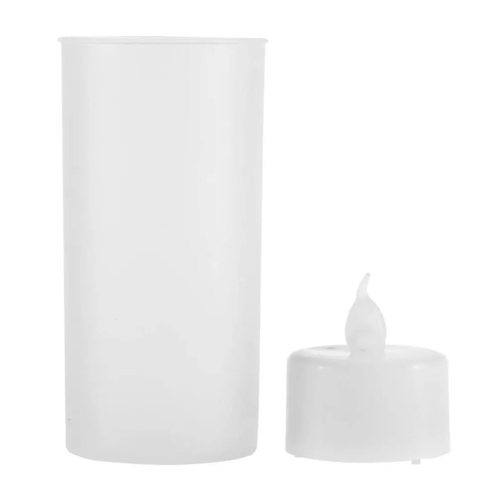 

1PC LED Candle Light Rechargeable Romantic Flameless Blow Shake Sound Sensor LED Candle Tea Light FoR Home Use