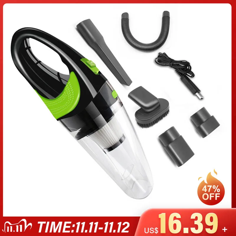 

6500pa Handheld Wireless Vacuum Cleaner Home 120W USB Cordless Wet Dry Mini Vacuum Cleaner Dust Collector For Home Car Cleaning