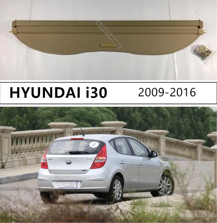 Rear Trunk Cargo Cover Security Shield For HYUNDAI i30 Hatchback 2009 2010 2011 2012 2013 High Qualit Auto Accessories