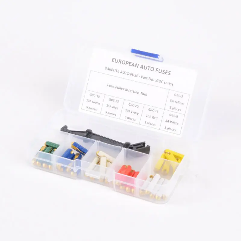 Universal Car fuse 30PCS GBC Series Automotive European Car Blade Fuse