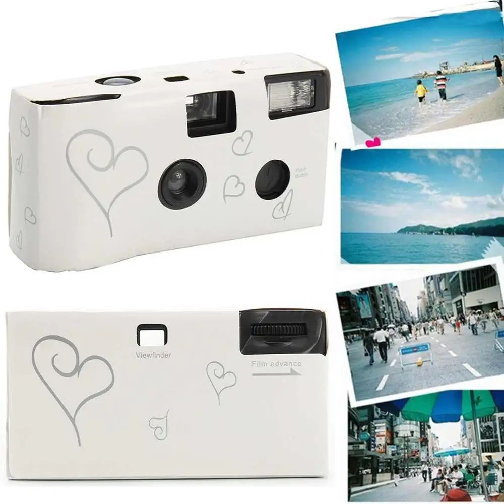 One Time Film Camera Power Flash HD Camera Disposable Film Camera Party Birthday Gift Manual Optical Camera