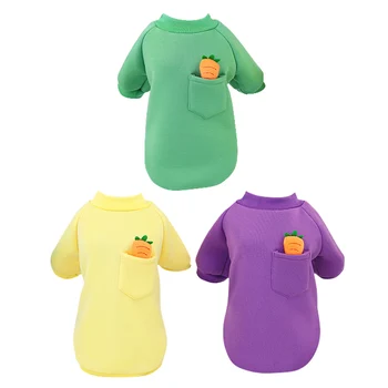 

Pet Autumn Winter Cute Carrot Sweater Small Medium Sized Dog Clothes Little Teddy Jacket Suitable for Home Out