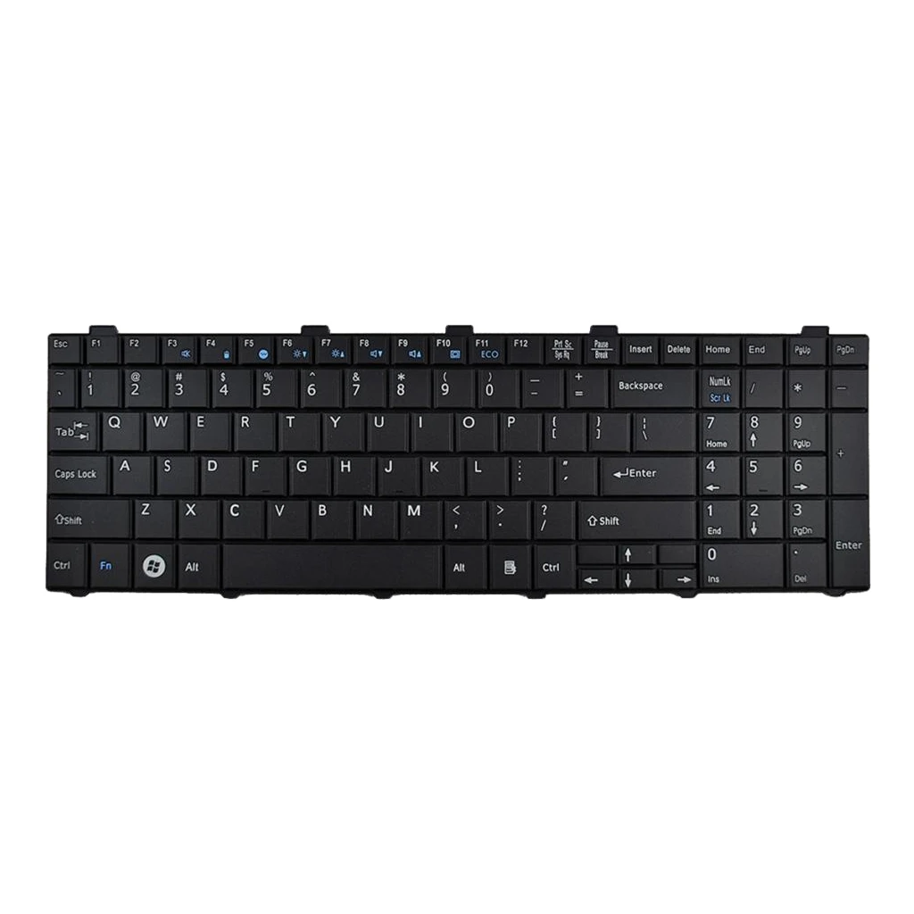 

US Layout Laptop Notebook Replacement Keyboard Compatible for Fujitsu Lifebook A530 AH530 A531 AH531 US-Black