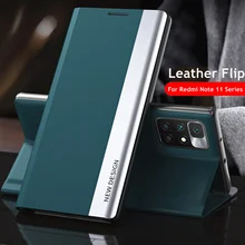 

Magnetic Flip Case For Xiaomi Redmi Note 11 Pro Cover Plating Leather Flip Holder Stand Cover For Redmi Note11 Pro
