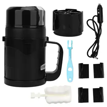 

Large Capacity Vacuum Stainless Steel Car Electric Kettle Heating Cup Cigarette Lighter 12-24V
