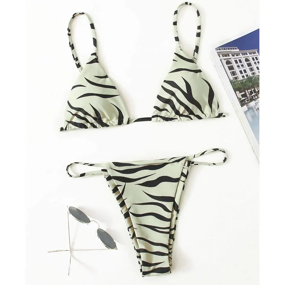 SexyZebraBikini2022WomanSwimsuitFemaleSwimwearWomensMini