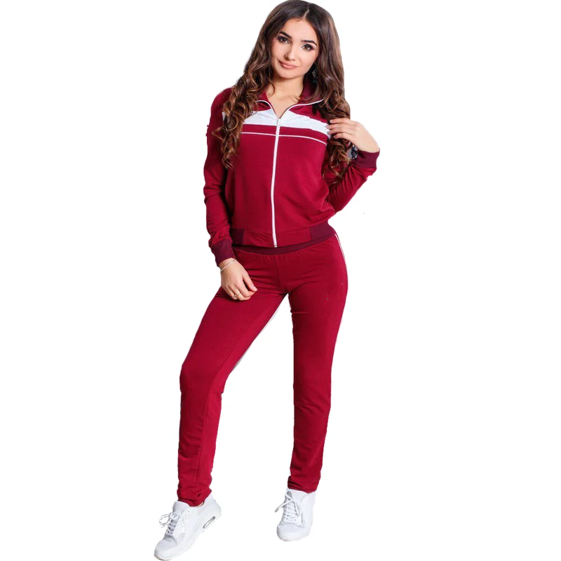 Костюмы женские из двух частей спортивный костюм комплект для бега женская