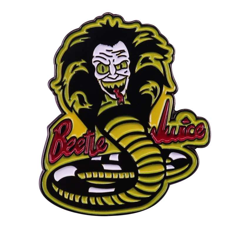 Beetlejuice Cobra Kai эмалированный штифт всплывающее пюре аксессуар ужасов|Броши| |