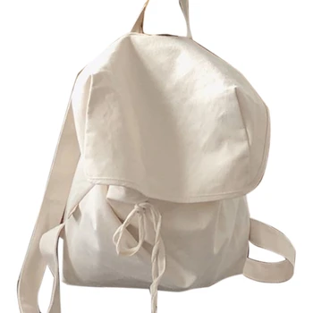 

New Simple Women's Personality Fashion School Bag Large Capacity Women's Bag Backpack Canvas Bag