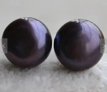 

Unique Pearls jewellery Store AAA 10-10.5mm Black Genuine Freshwater Pearl Stud Silver Earring Fine Jewelry Free Shipping