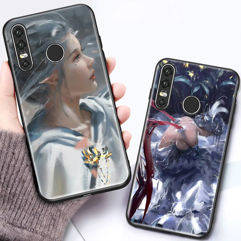 

Princess painting silicone case for huawei p20 p30 mate20 pro lite p20pro mate20pro shockproof back soft cover coque