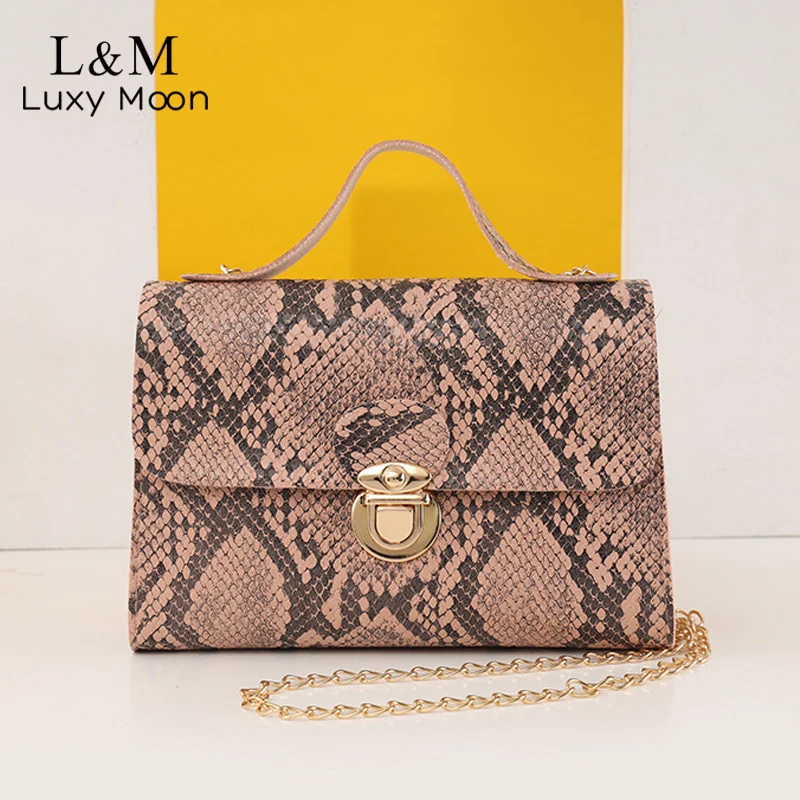 Women Small Croc Print Shoulder Clutc Bag Gold Handle Messenger Organiser Bag 