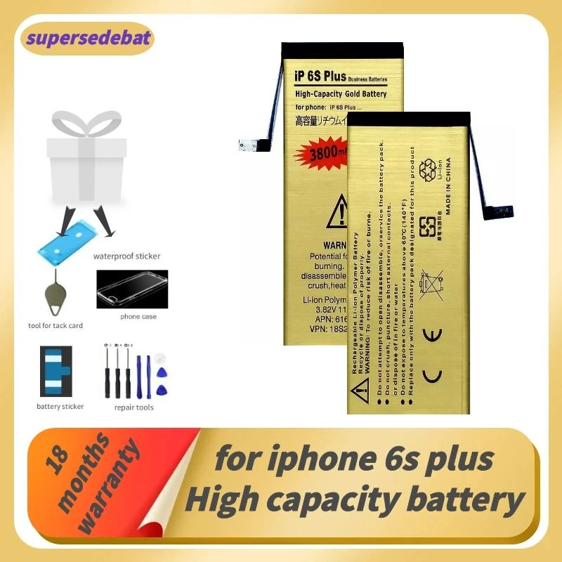 

Supersedebat for Iphone 6s Plus Electric Battery Batterie Lithium for IPhone 6s Plus for Iphone 6splus Accumulator for Telephone