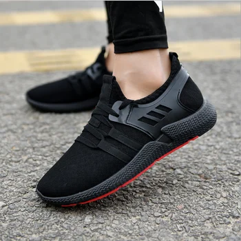 

Man Casual Shoes Light Fashion Sneakers Brand Summer Breathable Flyknit Walking Shoes Outdoor Trend Flats Footwear Zapatillas