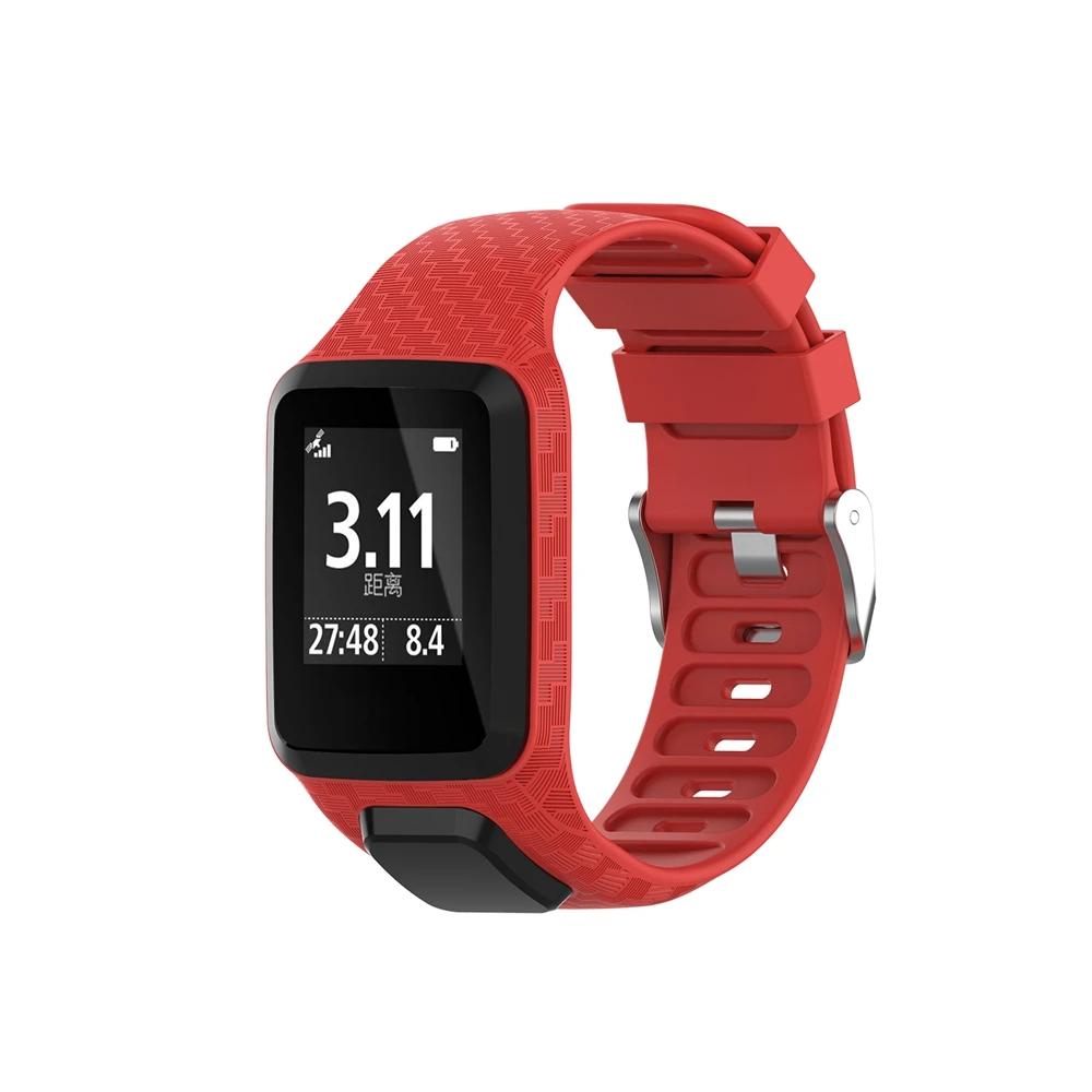 Силиконовый ремешок для TomTom ADVENTURER/Runner 2 3/Golfer 2/Spark 3, музыкальный мягкий силиконовый браслет, наручные часы, ремень