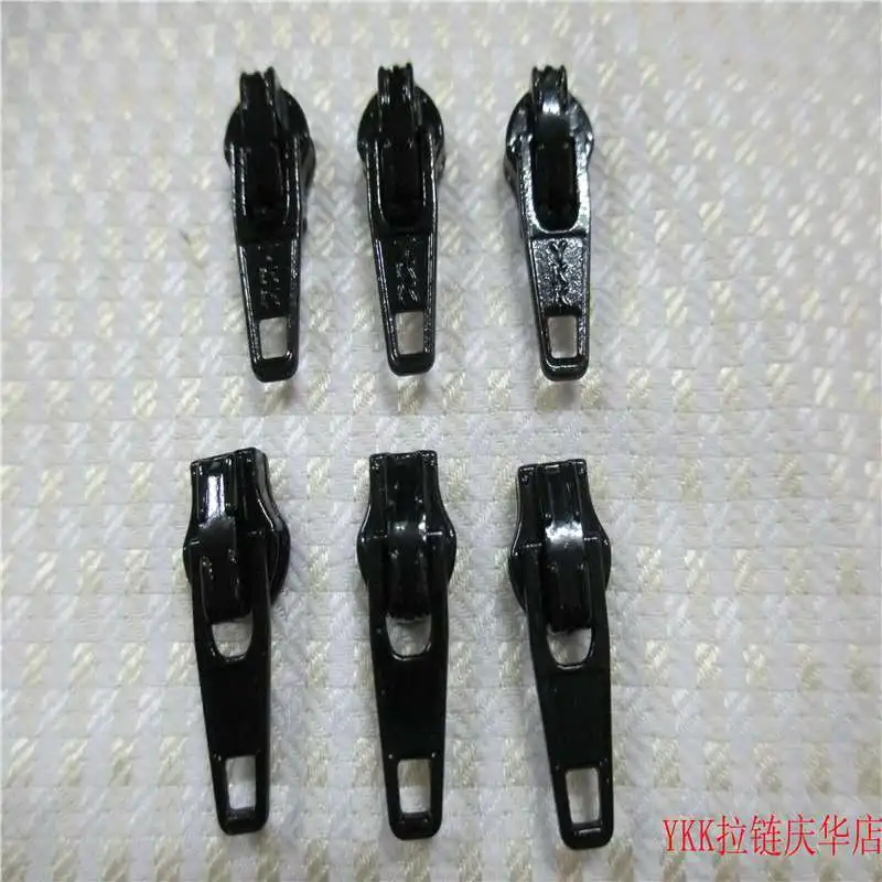 30pcs/lot 3# Ykk Nylon Coil Zipper Sliders Pull Head Front ( Pants) Back (jacket and Waterproof Zip) Sewing Accessories