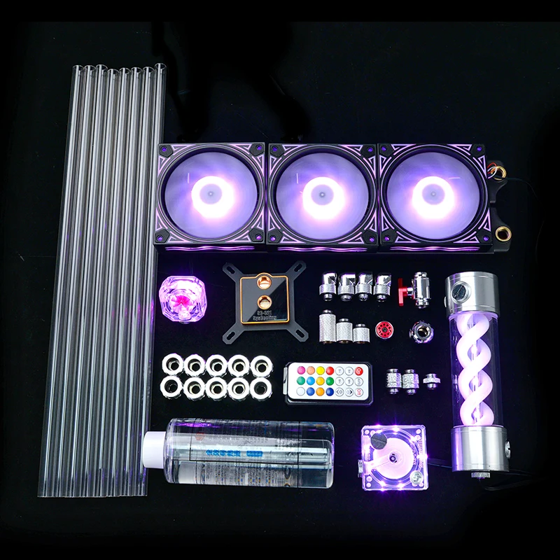 Syscooling цветные огни компьютера DIY водяного охлаждения комплект|watercooling kit|120mm radiatorcpu