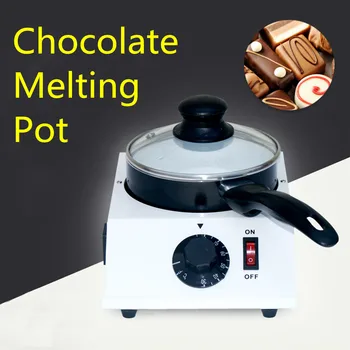 

40W Mini Electric Chocolate Cheese Melting Machine Ceramic Non-Stick Pot Tempering Cylinder Melter Pan With Single Pan Ceramic
